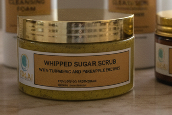 Sugar Scrub pineapple turmeric